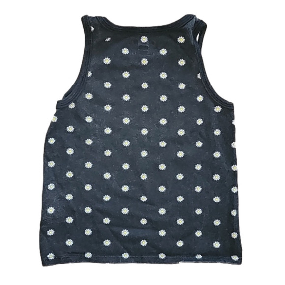 GARANIMALS Black with Daisy Pattern Tank Top - Picture 3 of 3